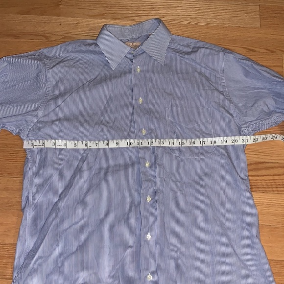 Gitman Gold Mens Striped Button Down Shirt 16 - Picture 5 of 7